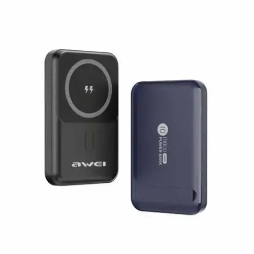 Awei P139K 10000mAh 22.5W Magnetic Wireless Power Bank (BLACK)