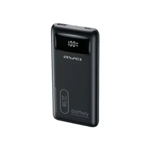 Awei P169K 20000mAh 22.5W Fast Charging Power BanK (BLACK)