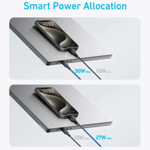 Anker 140W 2 in 1 6ft Type C Cable - Image 2