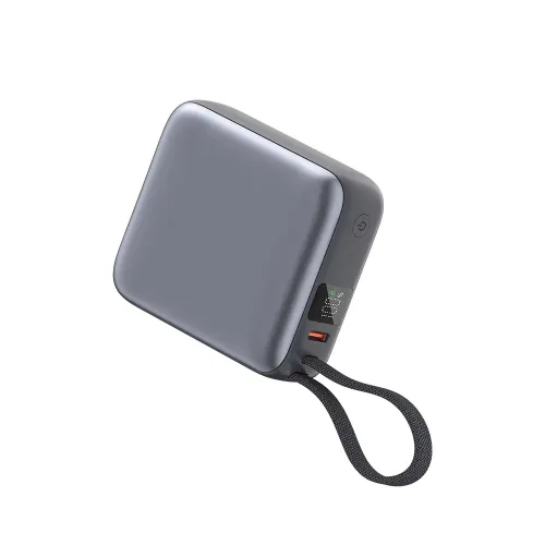 QCY PB10C 10000mAh 35W PD Fast Charging Mini Power Bank with Built-in Type C Cable - Image 2