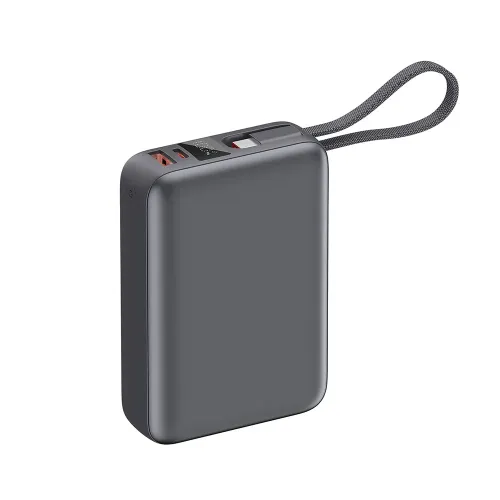 QCY PB20A 20000mAh 45W PD Fast Charging Mini Power Bank with Built-in Type C Cable - Image 3