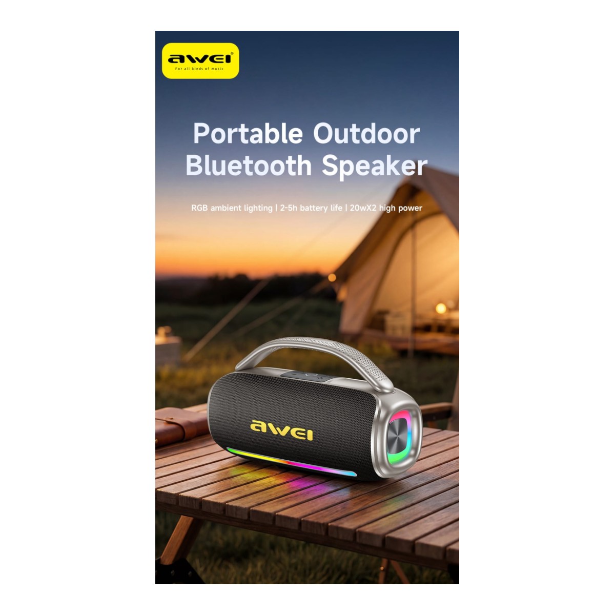AWEI Y887Pro 40W Portable Bluetooth Speaker