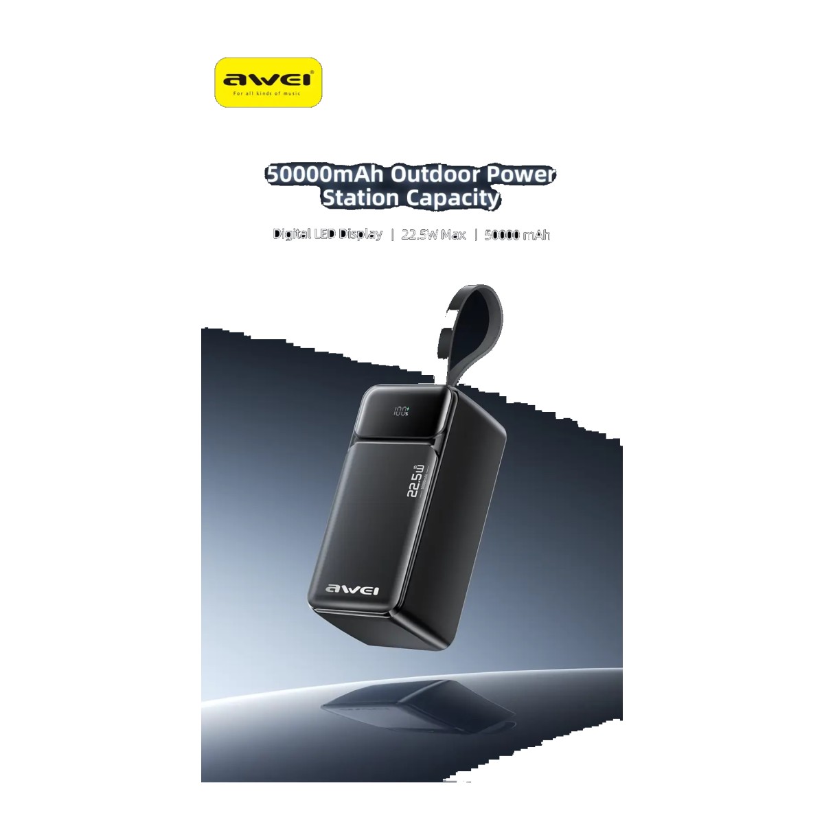 Awei PA-106 Multi‑Port 50000mAh 22.5W Portable Power Bank