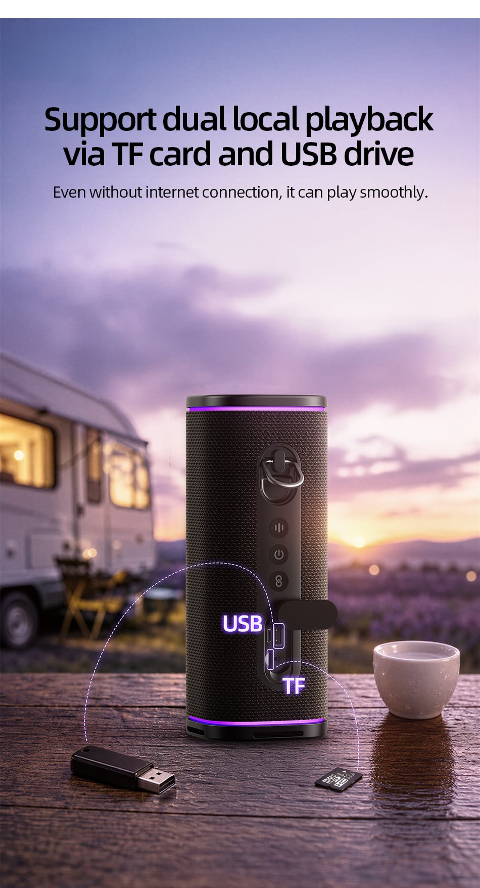 AWEI KA86 60W High‑Power Outdoor Bluetooth Speaker