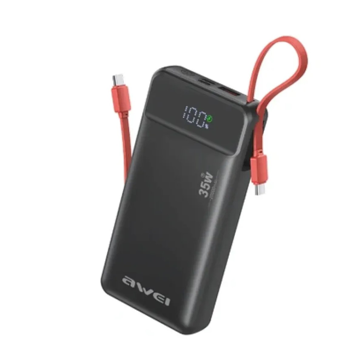 AWEI S22-35W 20000mAh Power Bank with Built-in Cable
